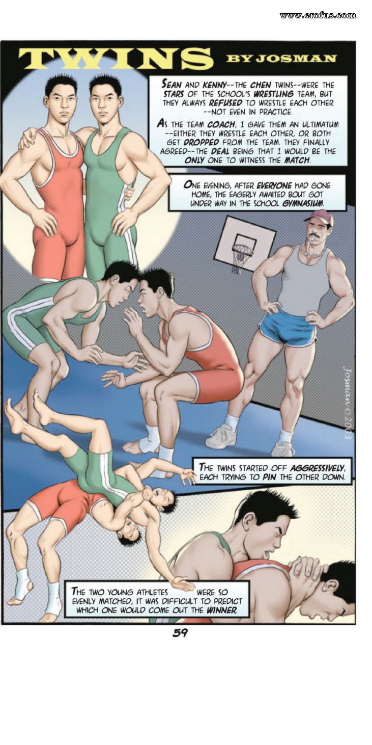 cartoon gay sex wrestle