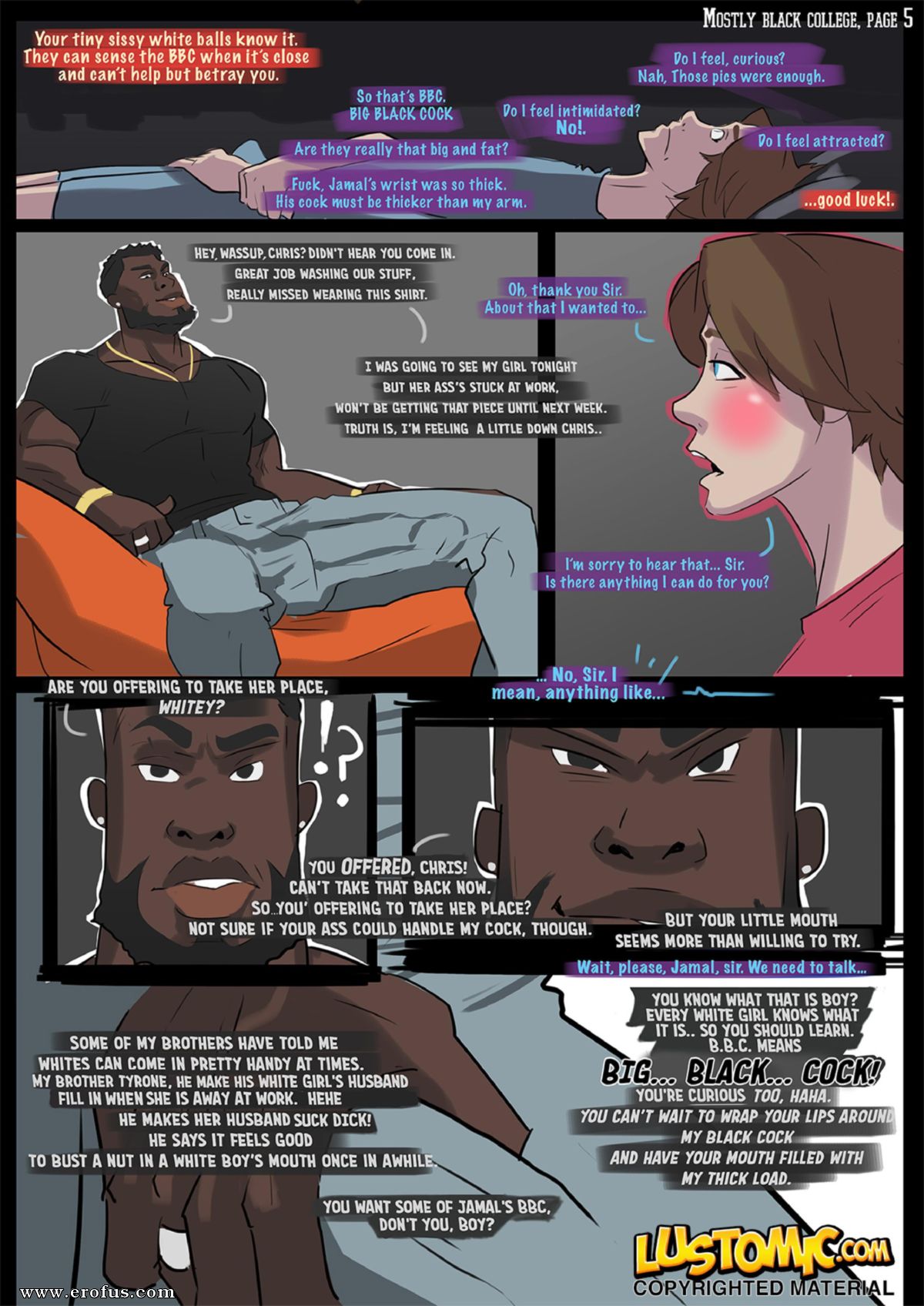 White Sissy Porn Cartoons - Page 6 | lustomic_com-comics/the-mostly-black-college | - Sex and Porn  Comics | kapitantver.ru